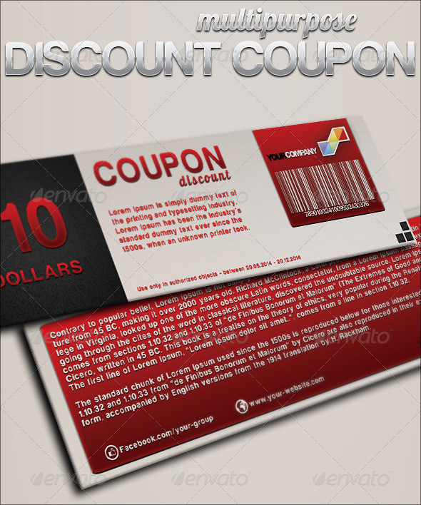 FREE 41  Printable Coupon Design Templates in AI InDesign MS Word