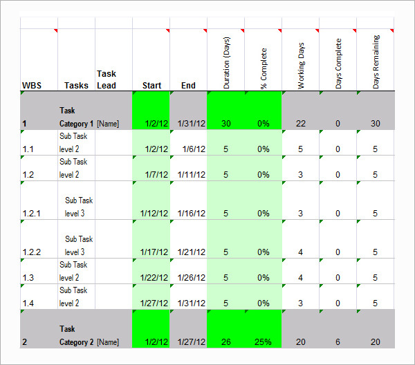 gantt chart in excel free download1