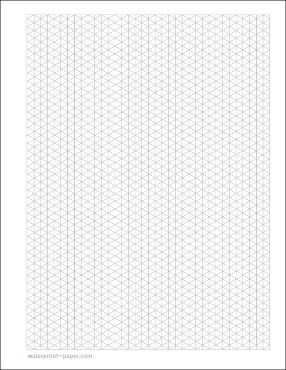 free 12 printable isometric graph paper templates in pdf