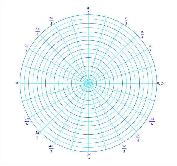 FREE 9 Printable Polar Graph Paper Templates In PDF MS Word