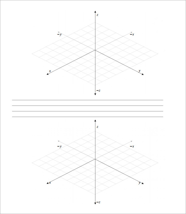 xyz axis graph paper