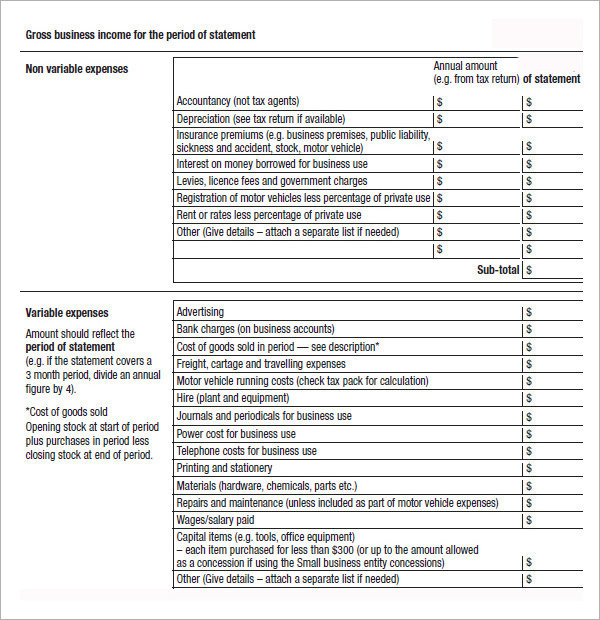 Microsoft Excel Templates Profit And Loss