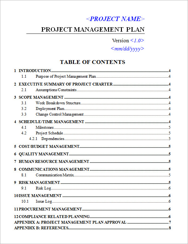 design project management template