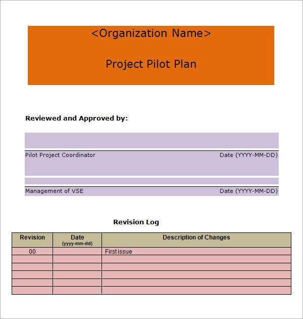 project plan template free download