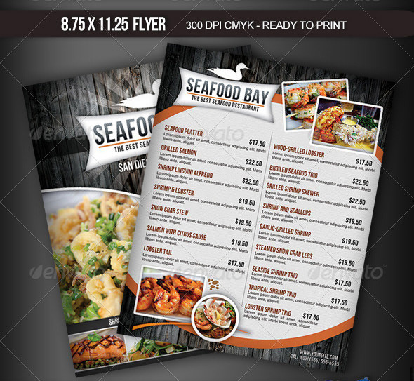 sea food menu