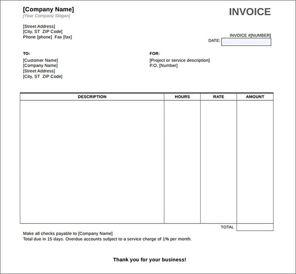 free 32 printable service invoice templates in google docs google