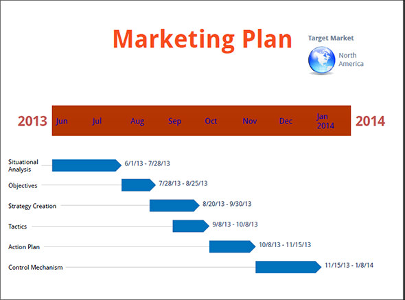 simple timeline template