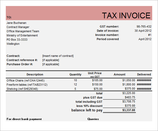 Business Invoice Template - Template