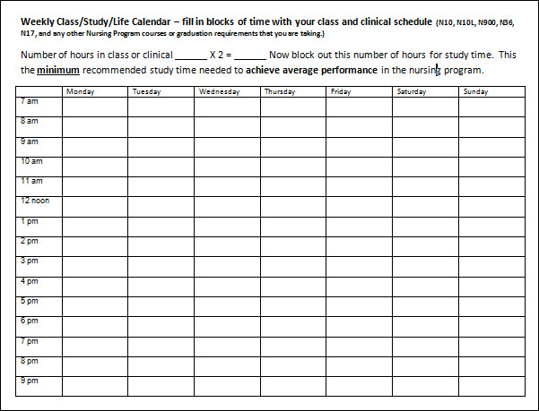 35  Sample Weekly Schedule Templates Sample Templates