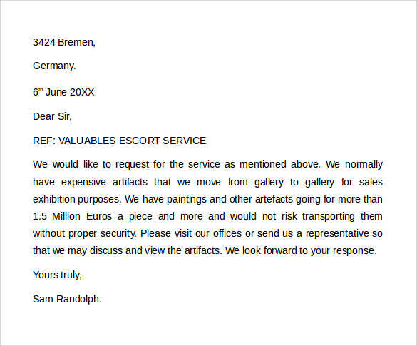 editable formal business letter format