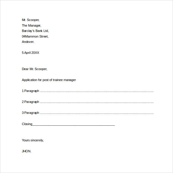 Formal Business Letter Format 29 Download Free Documents In Word Pdf