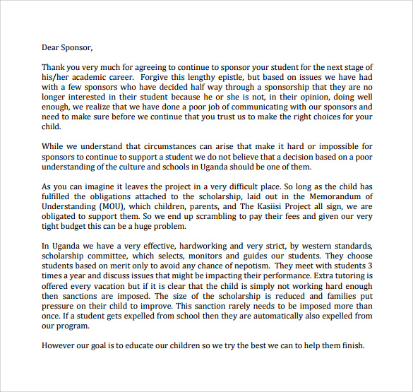 thank you letter to sponsor pdf