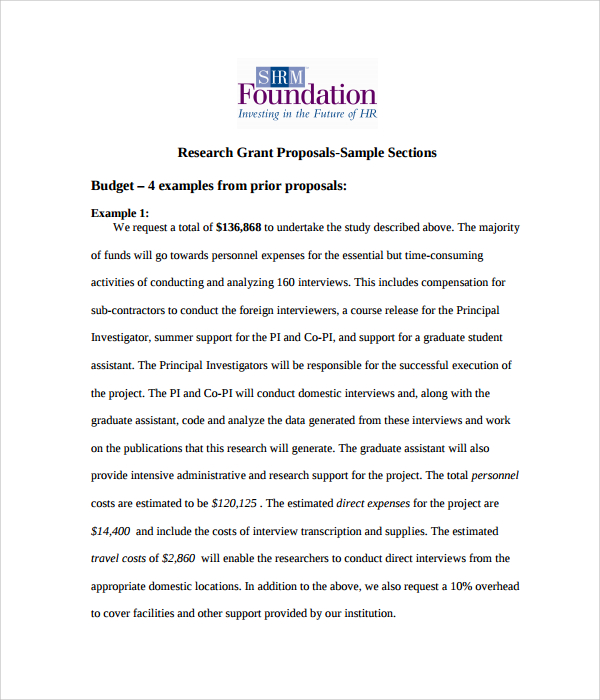 research grant proposal