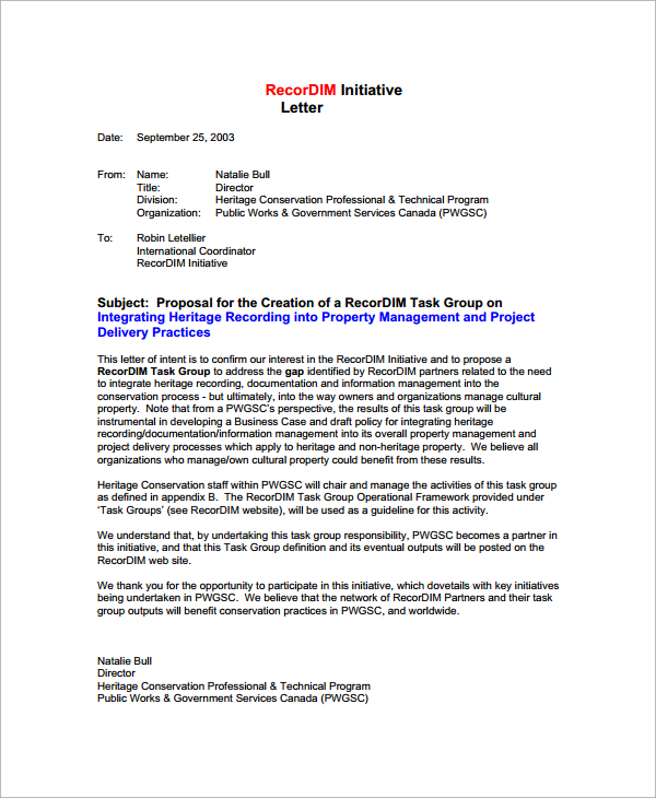 FREE 38+ Sample Business Proposal Letter Templates in PDF | MS Word