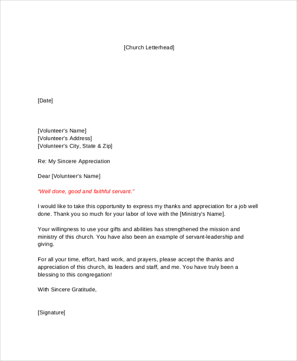 Thank You Letters for Appreciation - 24+ Examples in PDF, Word