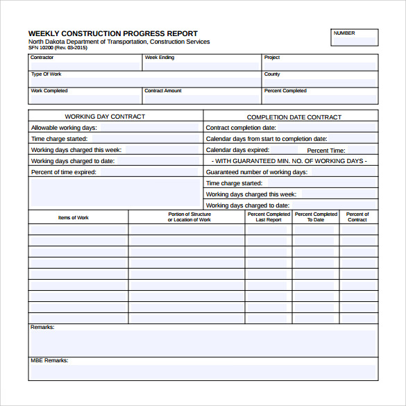 Weekly Report Template - 17+ Download Free Documents in PDF