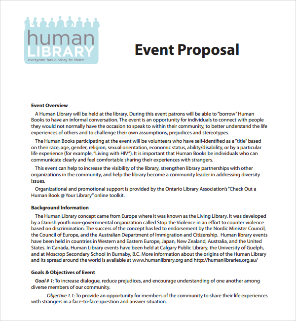 25+ Sample Event Proposal Templates – PSD, PDF, Word 