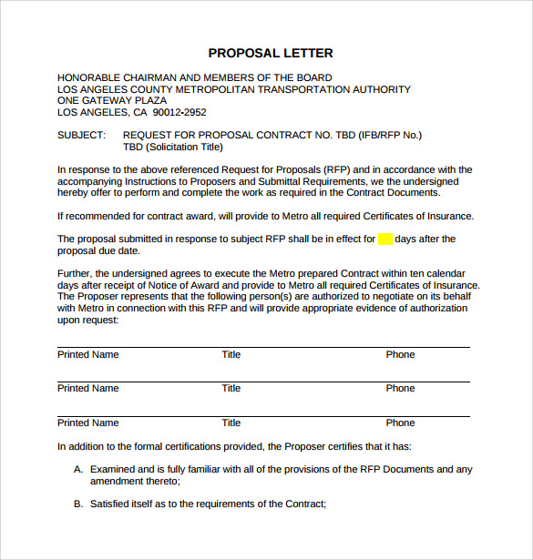 proposal request letter download