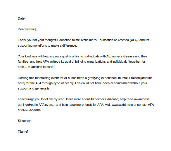 professional thankyou letter for donation word free download 