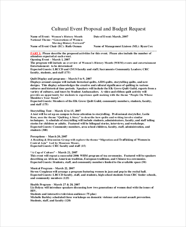 25 Sample Event Proposal Templates PSD PDF Word Apple Pages 