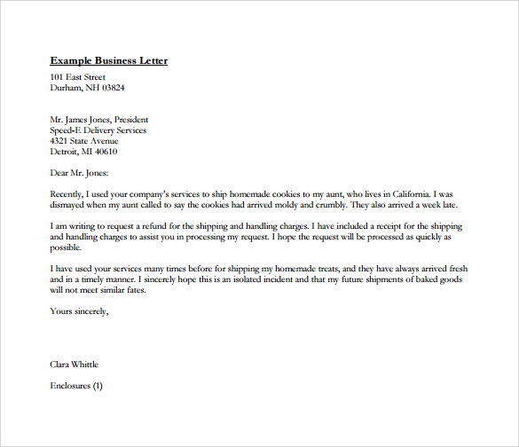 business letters format free download