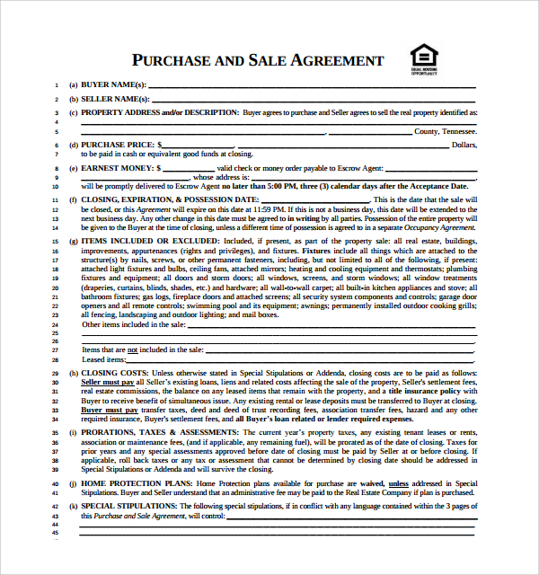 Buy Sell Agreement Template