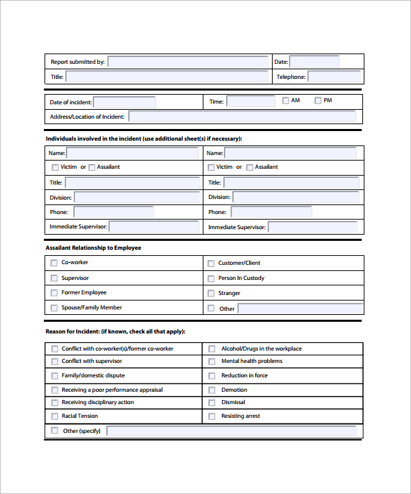 free download workplace violence incident report in pdf1