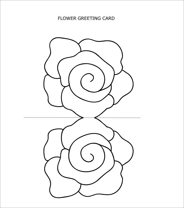 blank greeting card template
