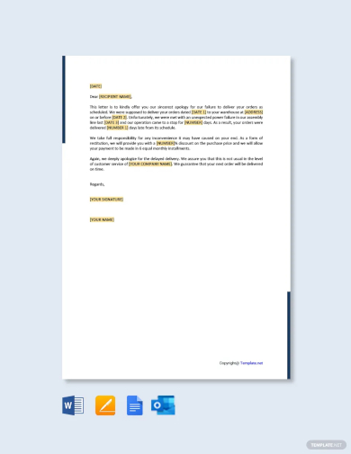business apology letter template