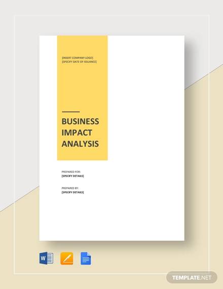business impact analysis template1