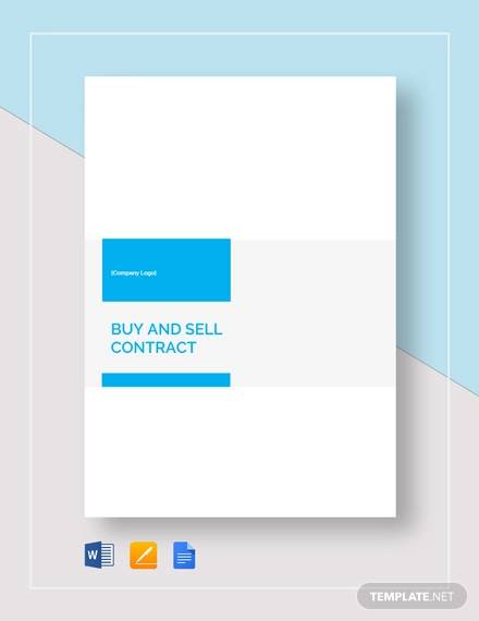 buy and sell contract template