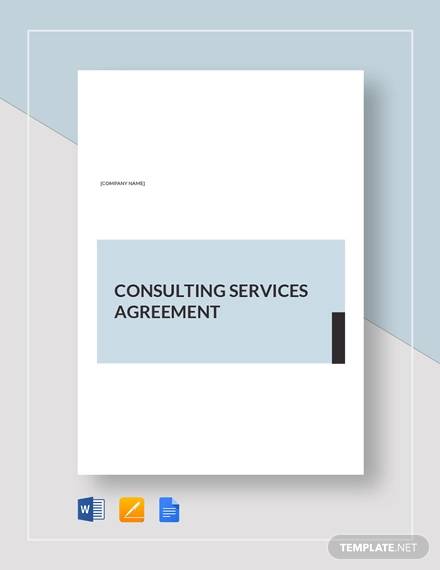 consulting services agreement sample