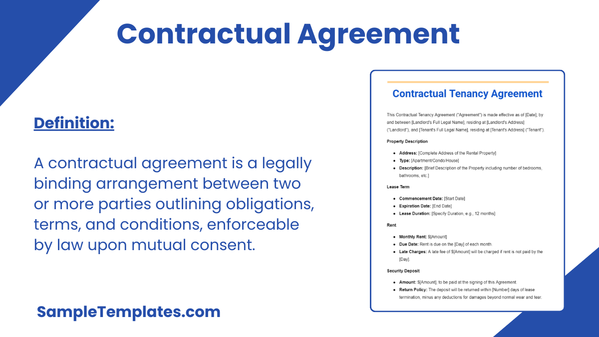 Contractual Agreement