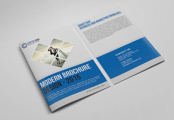 corporate bifold business brochure