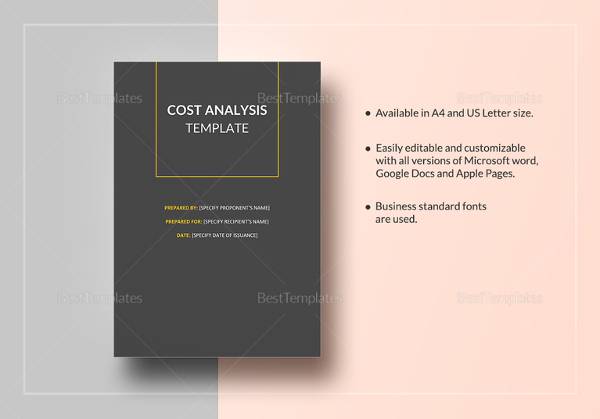 cost analysis template1