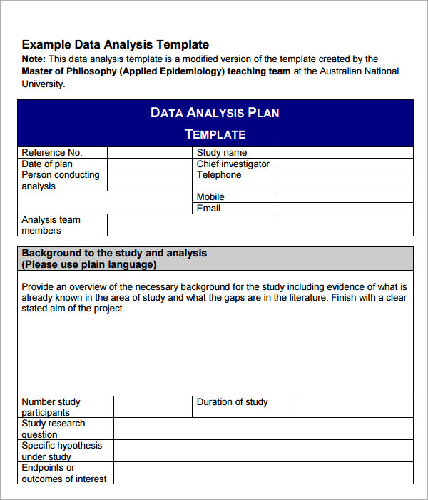 sample of data analysis in research paper