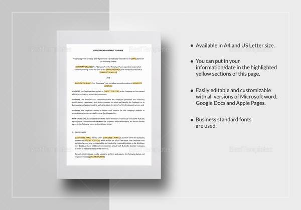 employment contract template