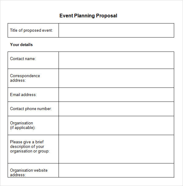 Related Keywords & Suggestions for event proposals