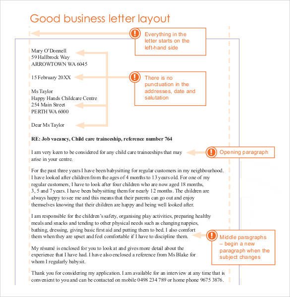 Free 42 Sample Formal Business Letters Formats In Word Pdf