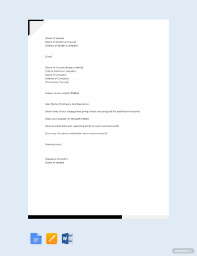 Free 42 Sample Formal Business Letters Formats In Word Pdf 2927