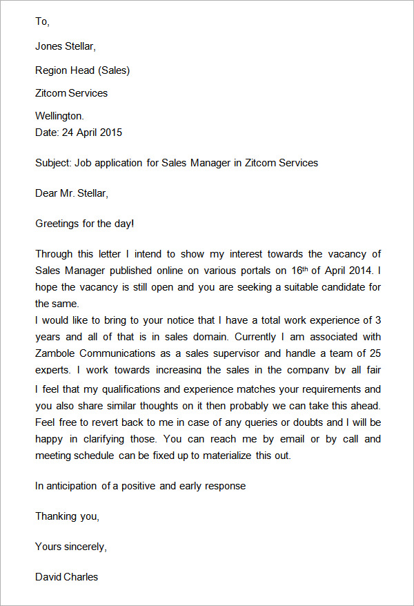 formal business letter