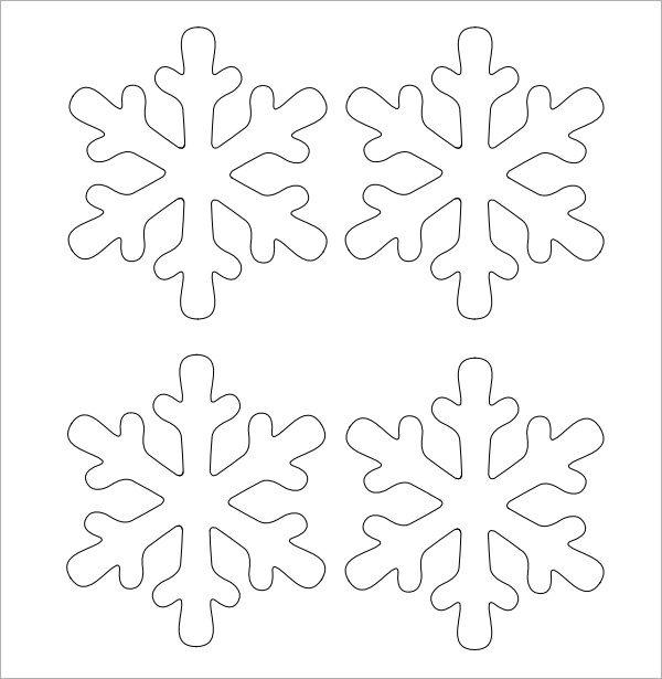 Frozen Snowflake Template