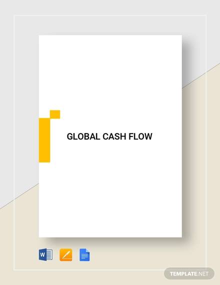 global cash flow analysis template