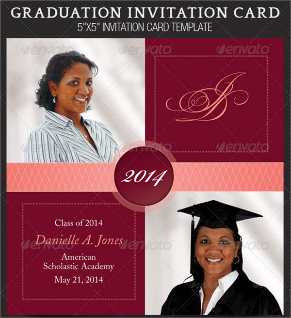 Graduation Invitation Card Template Free Download Printable Templates