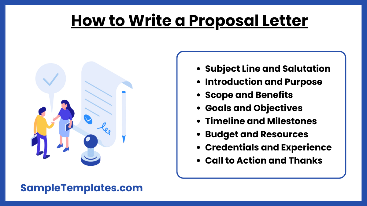 how to write a proposal letter