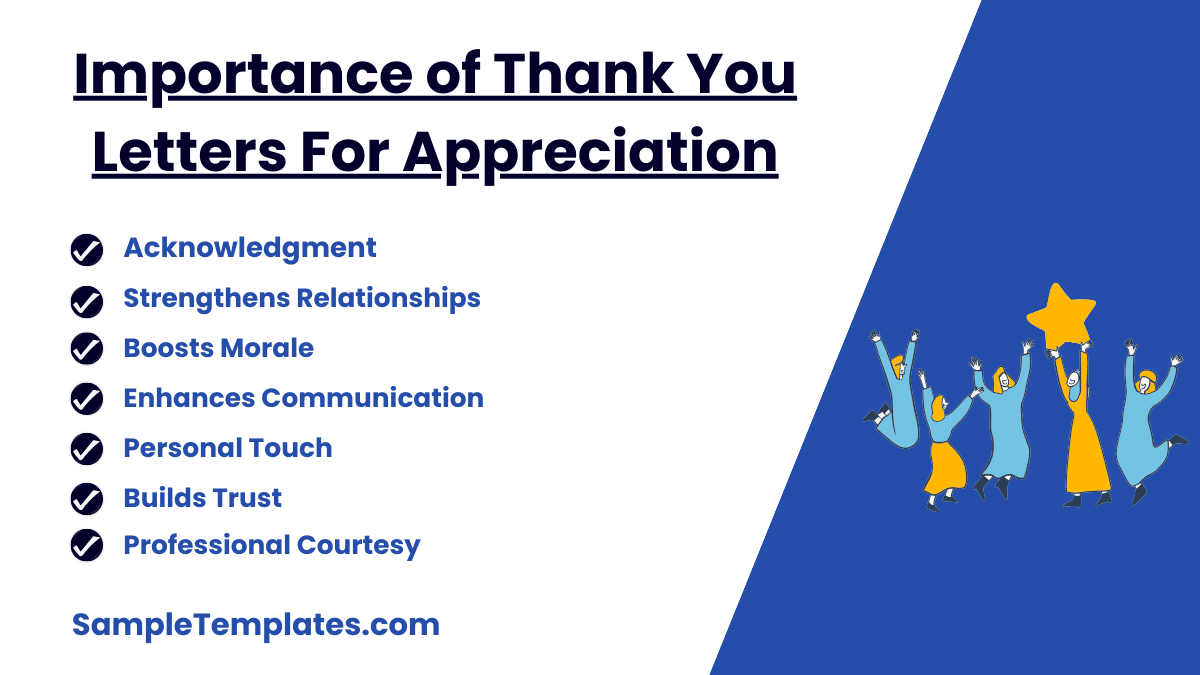 importance of thank you letters for appreciation