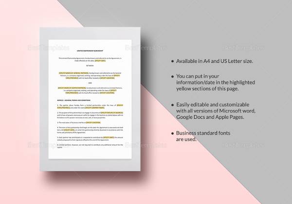 limited partnership agreement template2