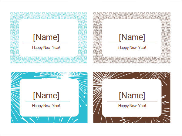 FREE 7 Place Card Templates In MS Word PDF