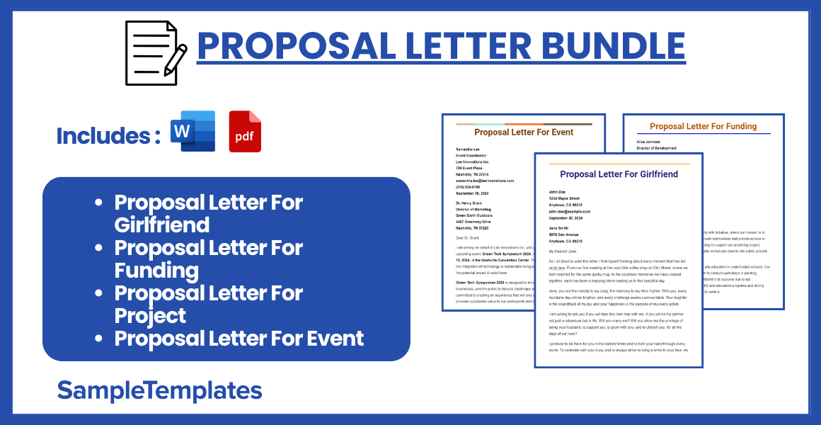 proposal letter bundle