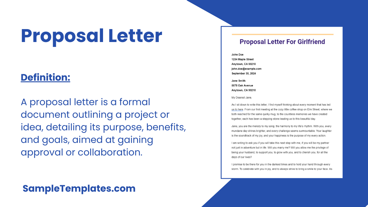 Proposal Letter